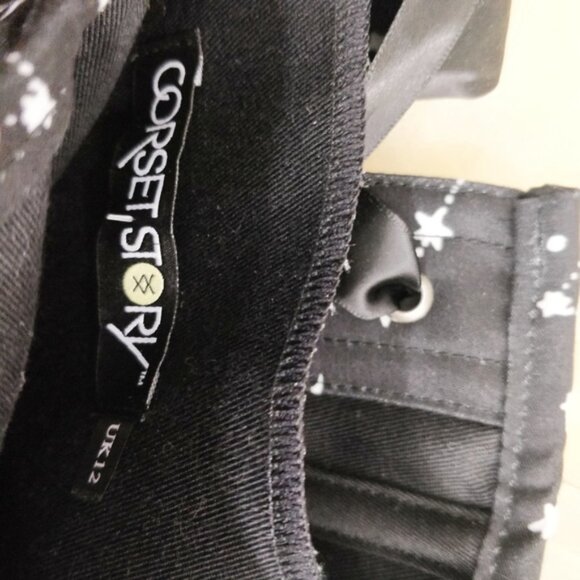 Corset Story Astronomy Print Sleeved Corset Top 8 - Picture 6 of 7